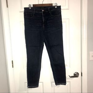 Ann Taylor, 12, high waisted dark wash